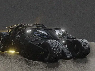 batmobile from batman knight rises 3D model