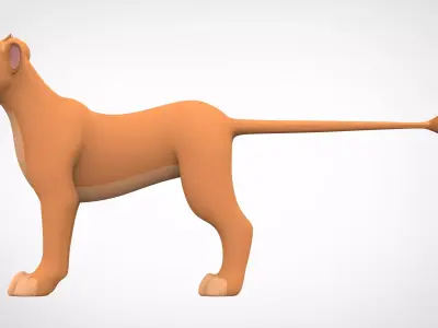 Zuri Lioness 3D model