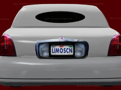 LIMOUSINE LUXURY CAR Low-poly 3D model