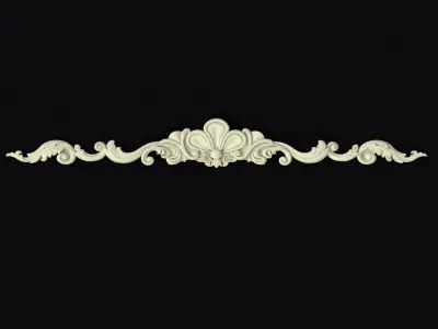 Central decor ornament for furniture 3D model 542