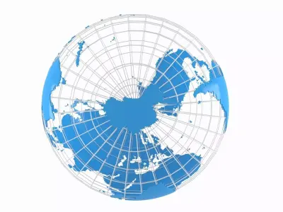 Globe News Skeleton Peter River  Color 3D model