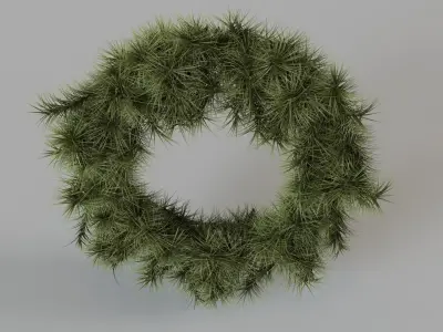 Pine Wreath 3D model