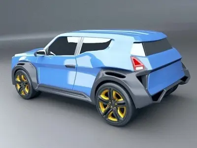 SUV concept vehicle 3D model