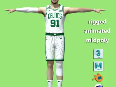 T- Pose Rigged Blake Griffin Boston Celtics NBA 3D model
