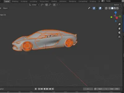 Koenigsegg Gemera Low-poly 3D model