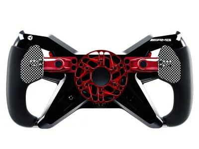 Mercedes AMG GT Cube Controls Wheel 3D model