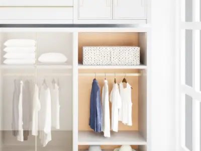 Modern Combination Luxury Wardrobe 3D model