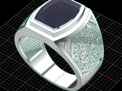 free man jewelry ring  Free 3D print model