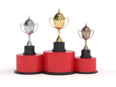 Cups Trophy 3D model