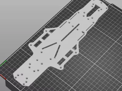 Yokomo YD-2SXIII plate replica Free 3D print model