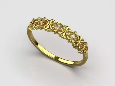 Luxury wedding ring   187 3D print model