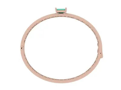 Luxury Emerald Bracelet 0053  3D print model