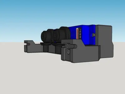 trx4 servo holder 3D model