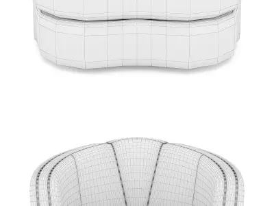 Josephine Armchair 3D model