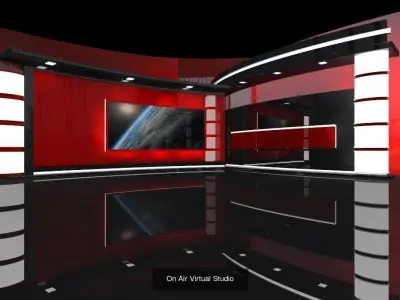 Virtual Broadcast Studio Vol4 3D Model Collection