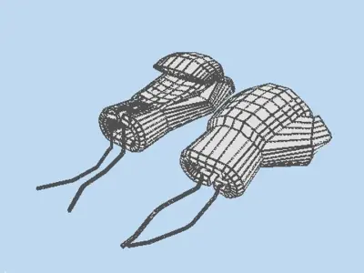 Sport Gloves - Boxing 3D model