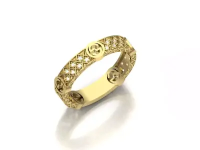 Guchi Ring 3D print model