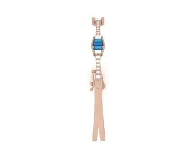 Bracelet 0040 - 2 size - Baguette - Classic 3D print model