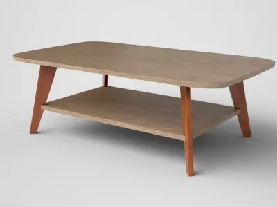 Alfanso Coffee Table engineered wood Low-poly 3D model