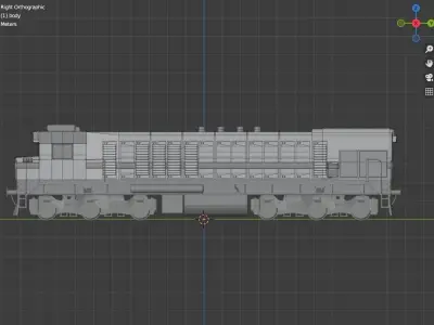 GM Electro Motive Division G26C Export Locomotive Low-poly 3D model