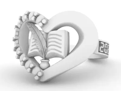 anillo promocion o bachiller o prepa 3D print model