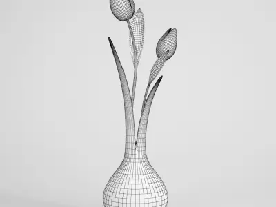 CGAxis flower 3D model