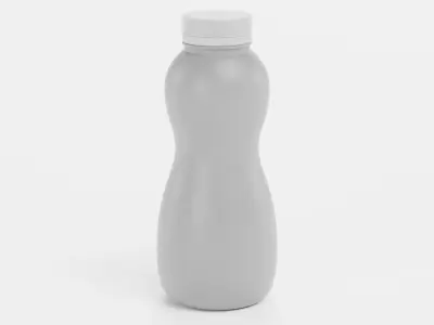 Universal Plastic Bottle V5 - Product Packaging Low-poly 3D model