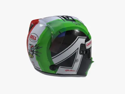 Giovinnazi helmet 2019 Low-poly 3D model