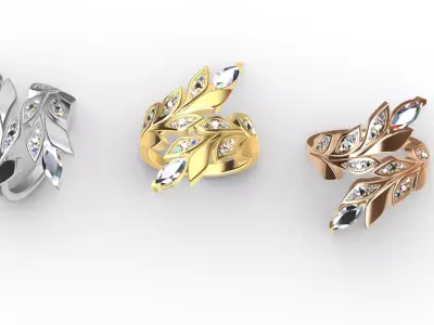 Tiffany Ring Victoria 3D print model