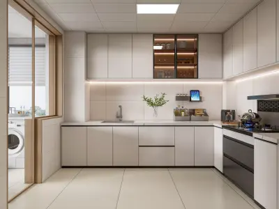 Kitchen Modern interior 99 3D model