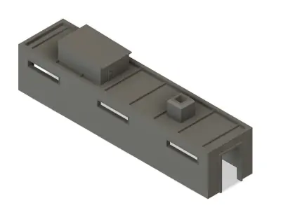 Single stall engine house n scale 3D print model