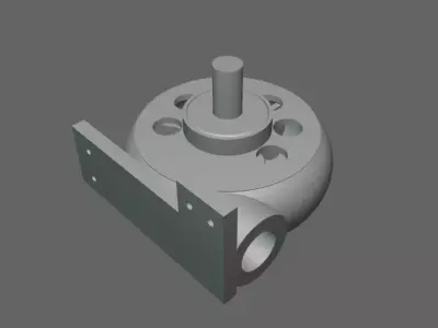 small supercharger 3D print model