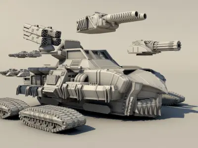 Legendary tank 3D print model