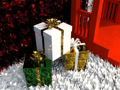 Christmas Decoration House 3D model