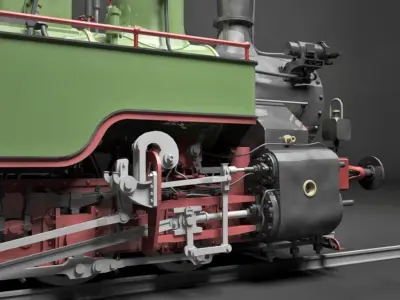 MAV 475 Steam Locomotive Tank Engine 3D model