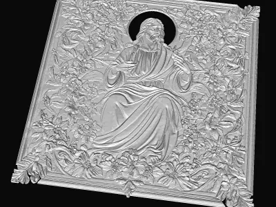 Sacred Harmony in Floral Art 3D print model
