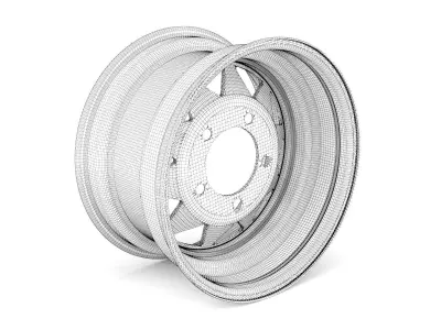 Steel rim 12 3D model