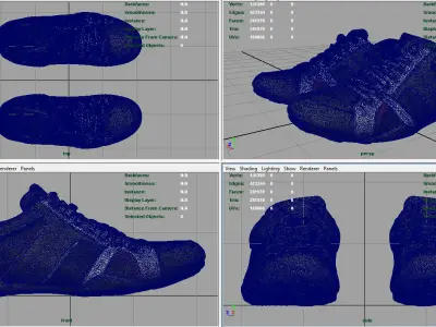 Sneakers spartacus shoes Low-poly 3D model
