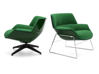 Coach modern lounge chair 3D model