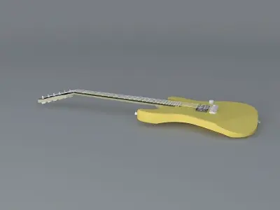 BC Rich Gunslinger hardtail guitar Free 3D model
