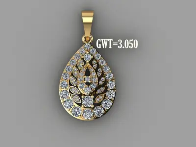 FASION PENDANT 3D model 3