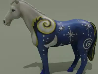 Horse Statuette Z3 3D model
