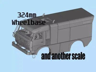 Kamaz master 4911 racing truck  And another scale 3D model 3D print model
