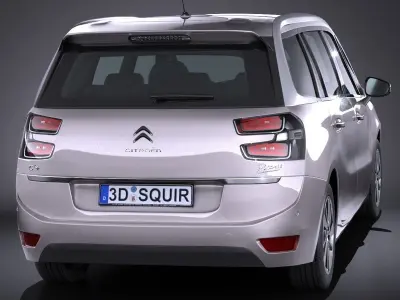 Citroen Grand C4 Picasso 2017 3D model