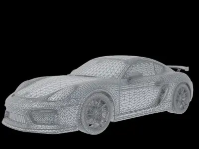 Porsche car 3D model by NantyInteriorDesign