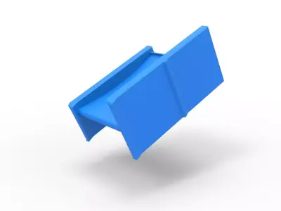 Top wing of Pavement 600 Micro sprint car Scale 1 to 25 3D print model