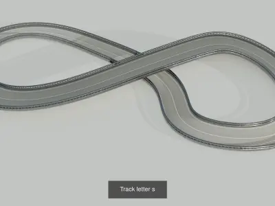 Acrobatic Tracks 3D Model Pack