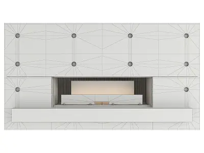 Concrete Fireplace 3D model