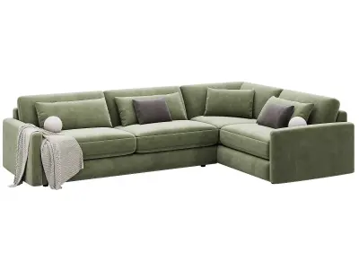 Kipton Two-Piece Sectional By Arhaus 3D model