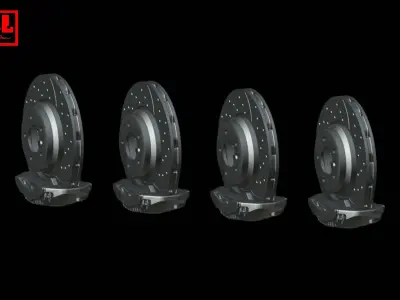 AMG disc brakes 3D print model